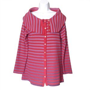 Soft Surroundings Waffle Weave Cardigan Size Medium